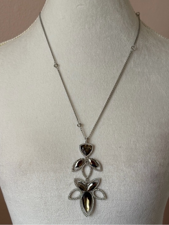 INC International Concepts Jewelry - INC International Concepts Smoky Crystal Floral Statement Necklace & Earring Set
